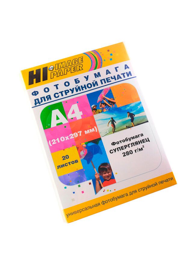 Фотобумага Hi-Image Paper суперглянцевая односторонняя, A4, 280 г/м2, 20 л.